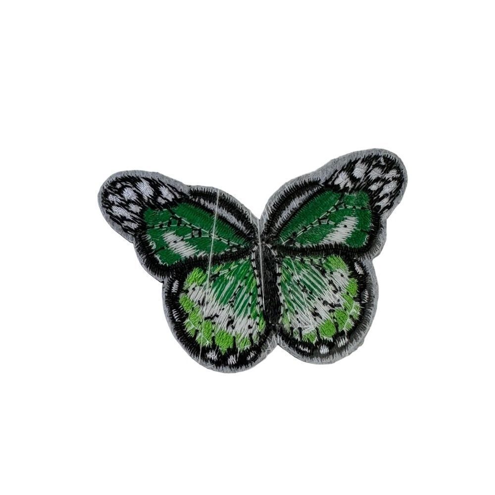 Green Butterfly Embroidered Patch - Picture 4 of 4
